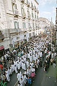 Festa di Sant Agata   procession of Devoti in traditional dress 